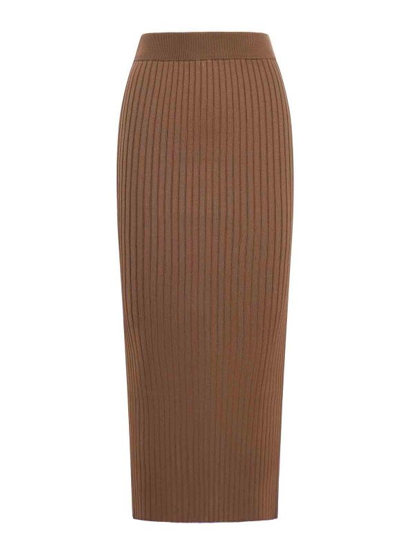 Jil Sander Jupe Midi - Marron