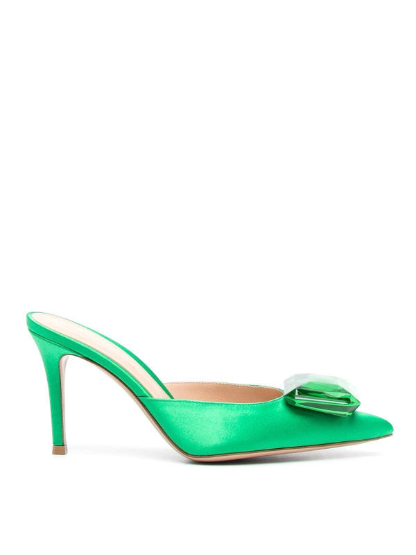 Gianvito Rossi Mules - Vert