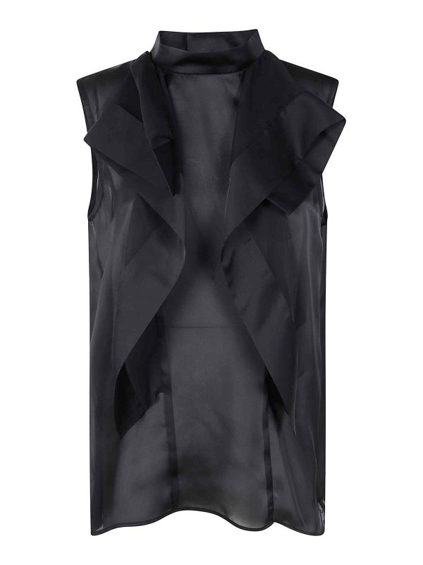 Sacai Pull Col Rond - Noir