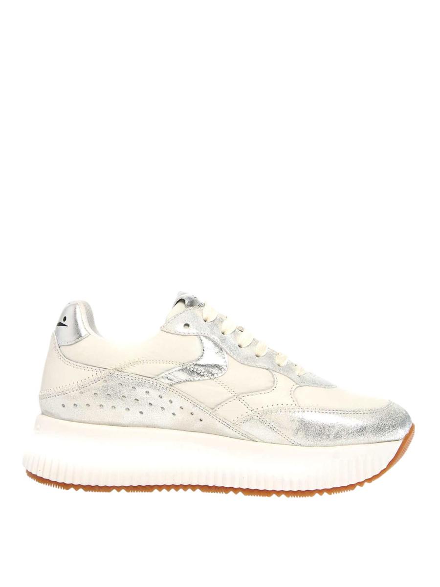 Voile Blanche Baskets - Argent