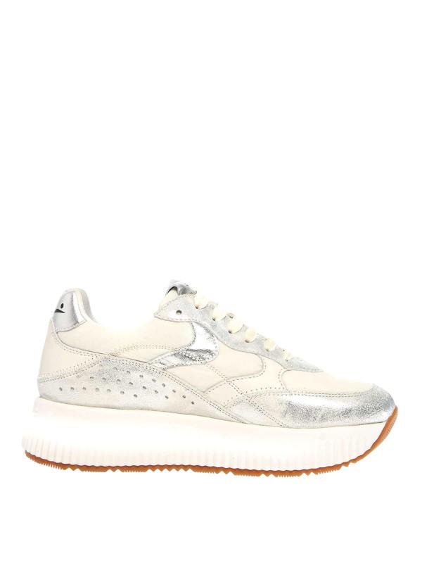 Voile Blanche Baskets - Argent