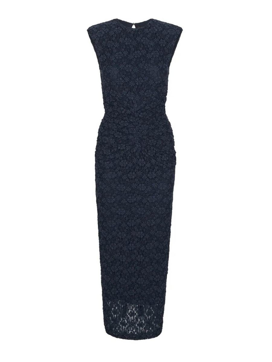 Rotate Birger Christensen Robe Au Genou - Bleu
