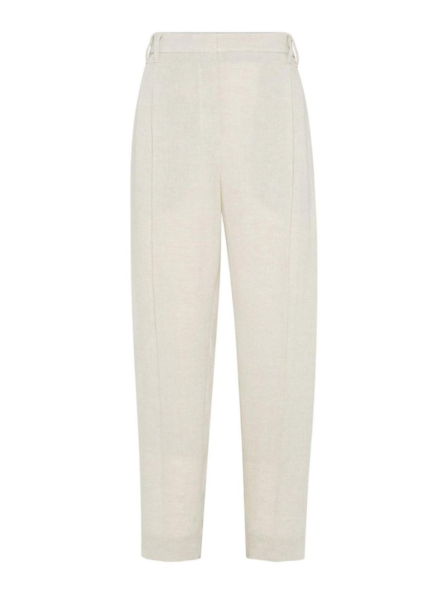 Brunello Cucinelli Pantalons Décontractés - Beige