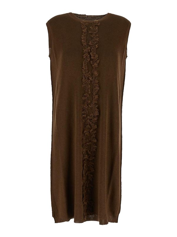 Uma Wang Robe Au Genou - Marron