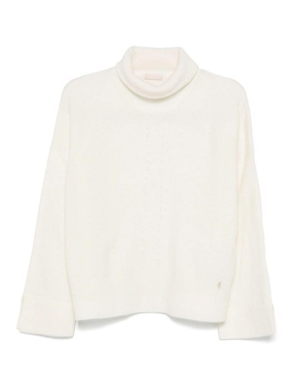 Liu Jo Pull Col Rond - Blanc