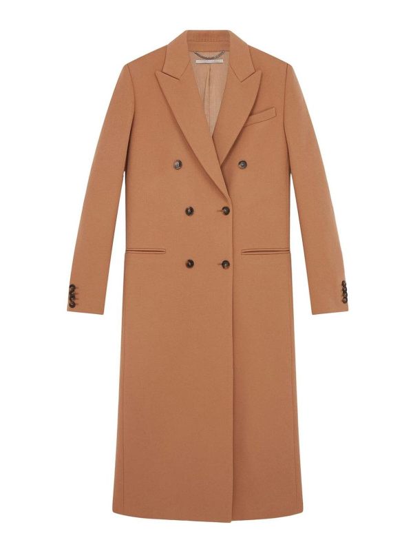 Stella Mccartney Manteau Court - Camel