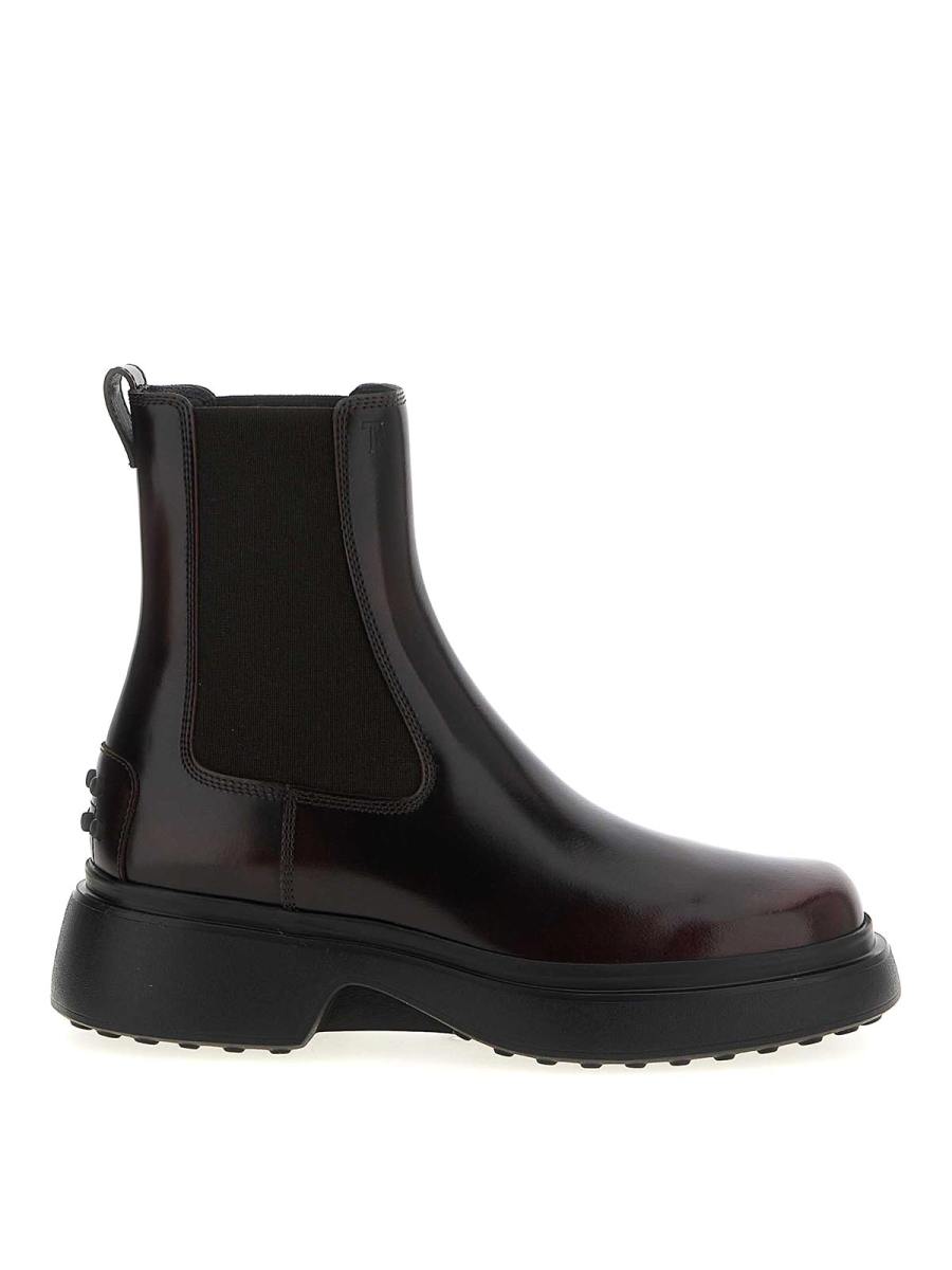 Tod's Bottines - Rouge Brun