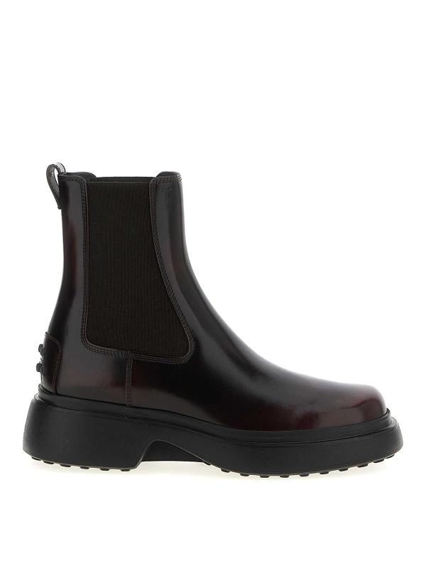 Tod's Bottines - Rouge Brun