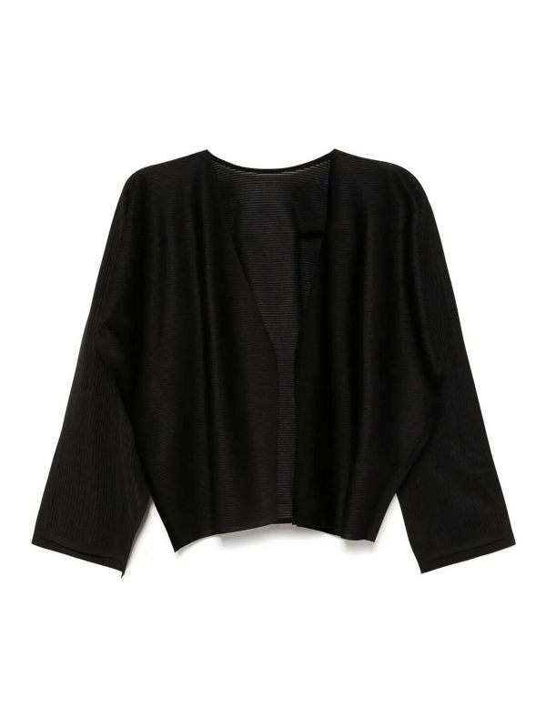 Pleats Please Issey Miyake Veste Casual - Noir
