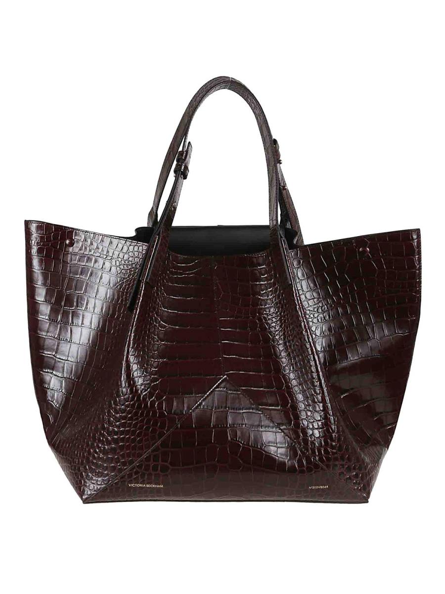 Victoria Beckham Sac Cabas - Marron Foncé