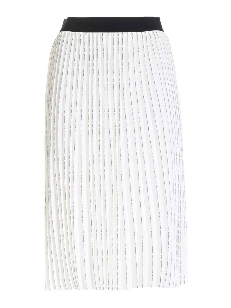 Karl Lagerfeld Jupe Longue - Blanc