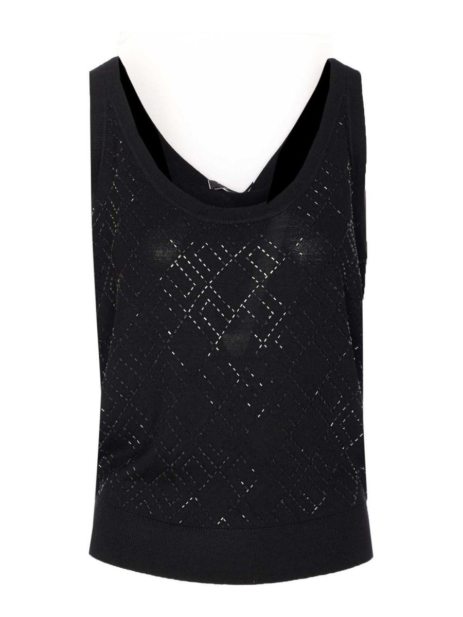Elisabetta Franchi Top - Noir