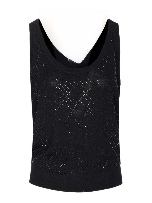 Elisabetta Franchi Top - Noir