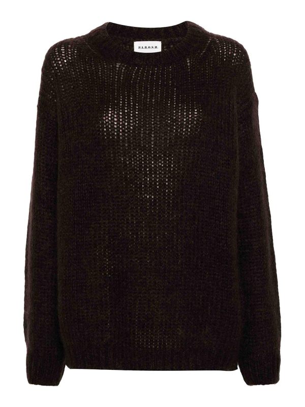 P. A.R. O.S. H. Pull Col Rond - Marron