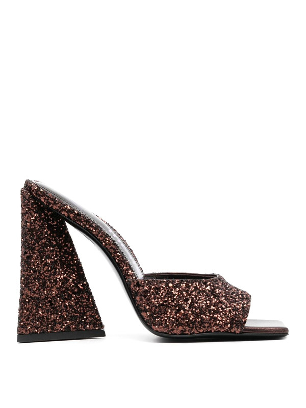 The Attico Mules - Marron Foncé