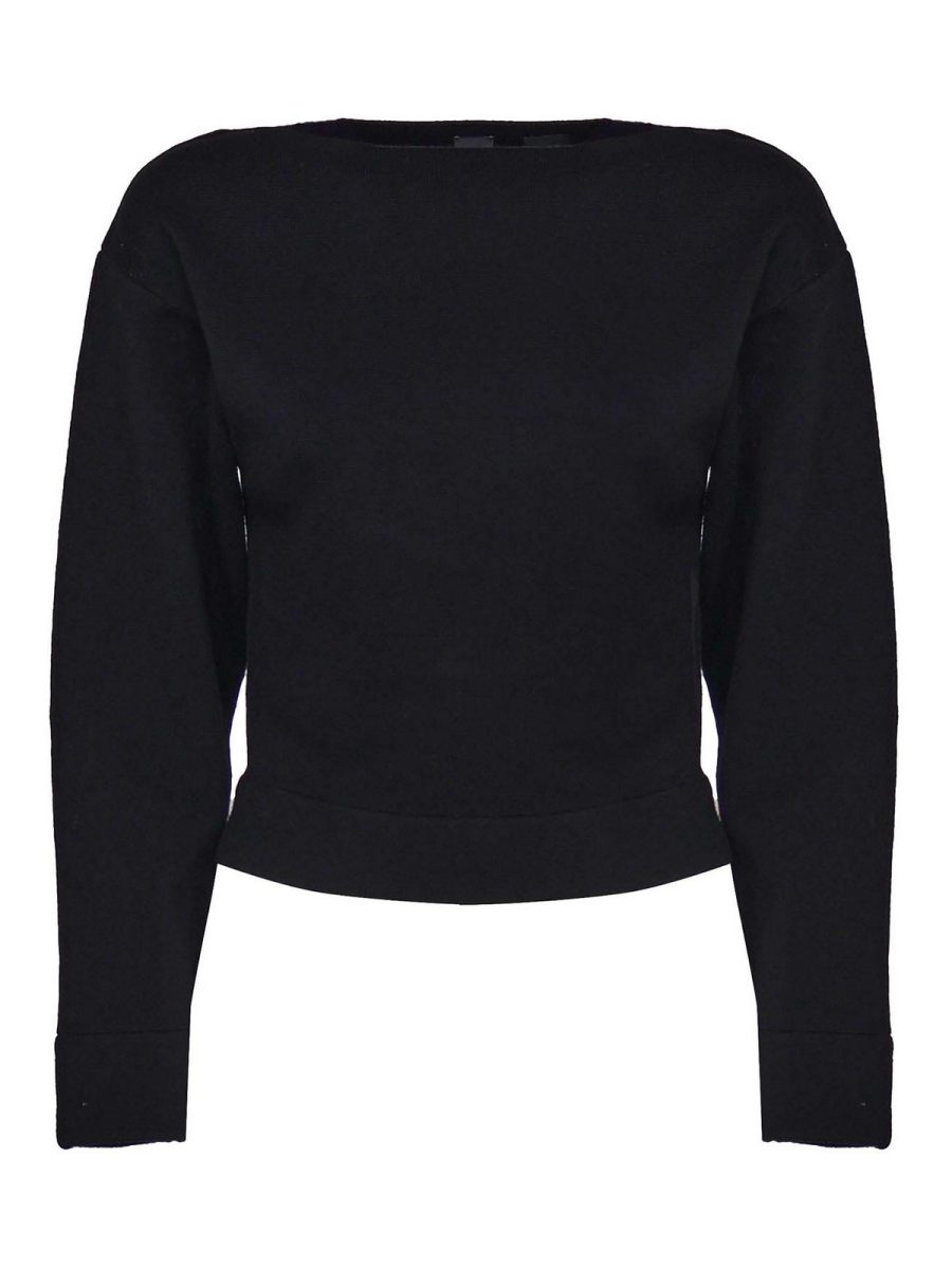 Pinko Pull Col Rond - Noir