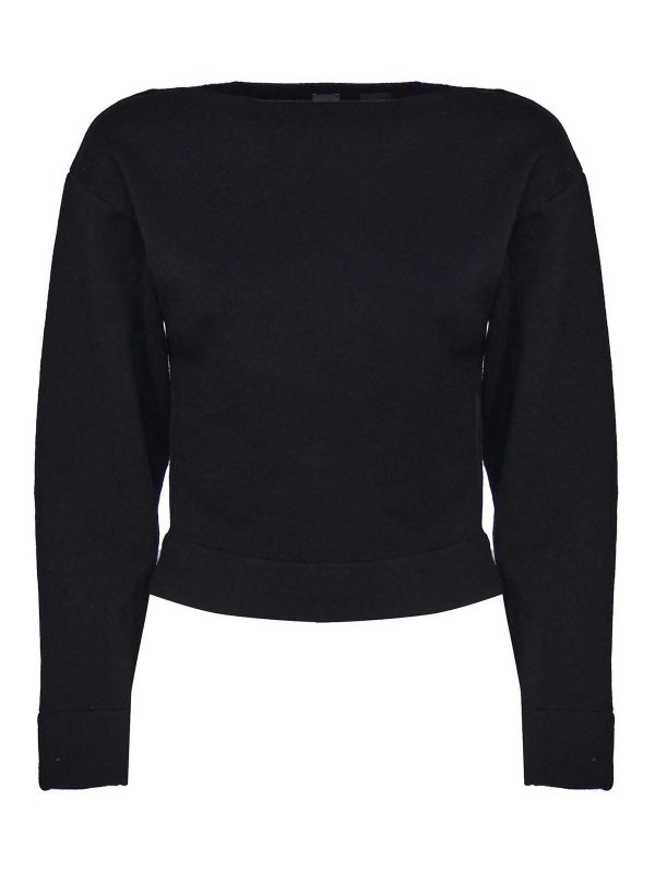 Pinko Pull Col Rond - Noir