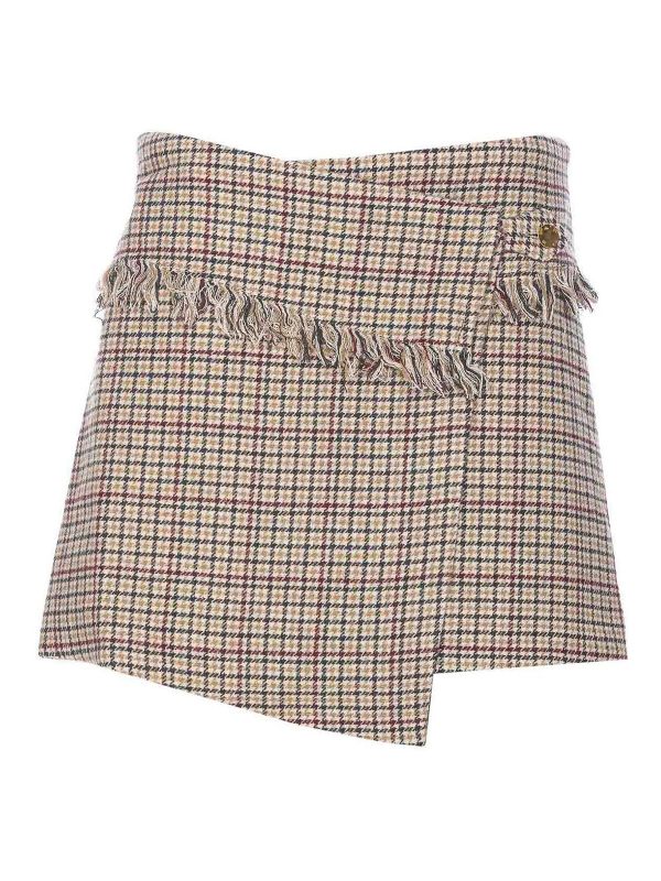 Ganni Jupe Midi - Beige