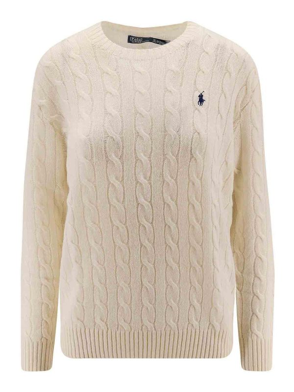 Polo Ralph Lauren Pull Col Bateau - Crème