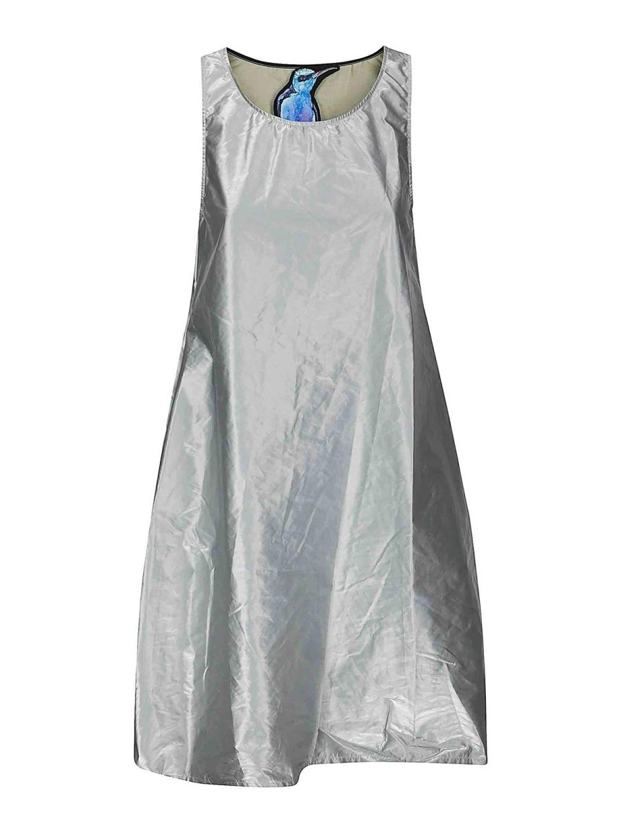 Maria Calderara Robe Courte - Argent