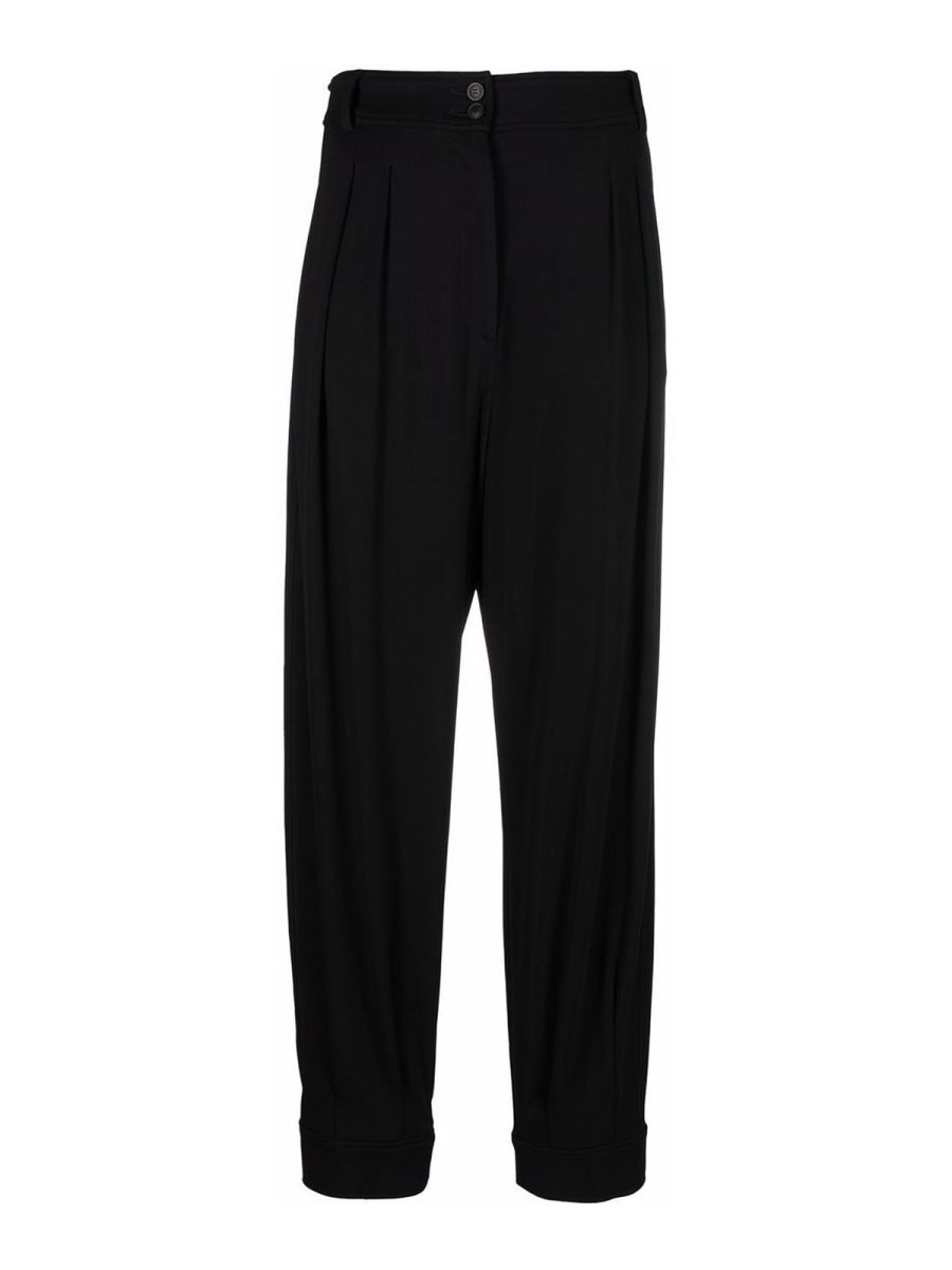 Alberta Ferretti Pantalon plissé - Noir