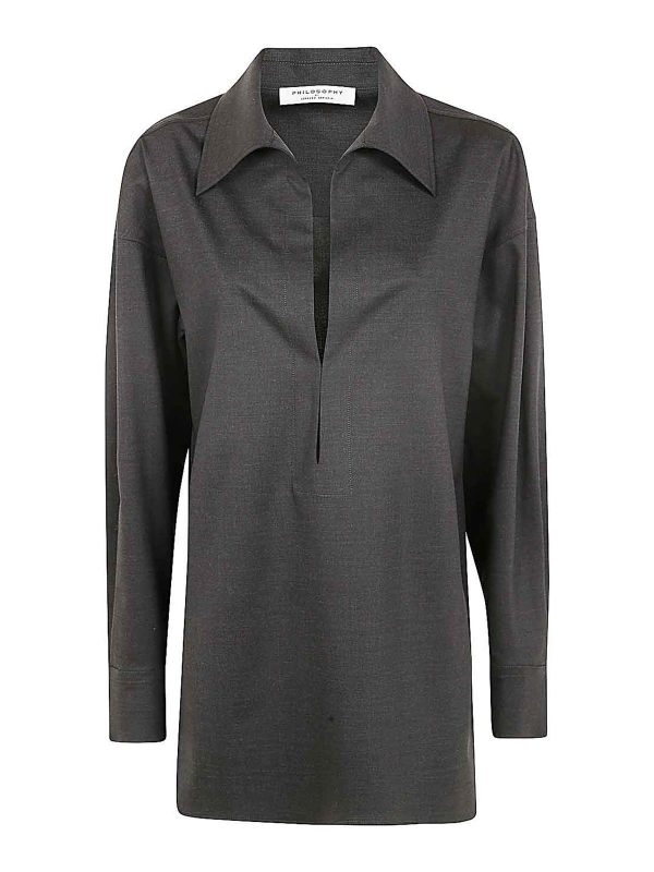Philosophy di Lorenzo Serafini Chemise - Gris