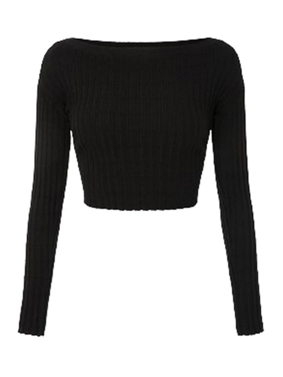 Elisabetta Franchi Pull Col Rond - Noir