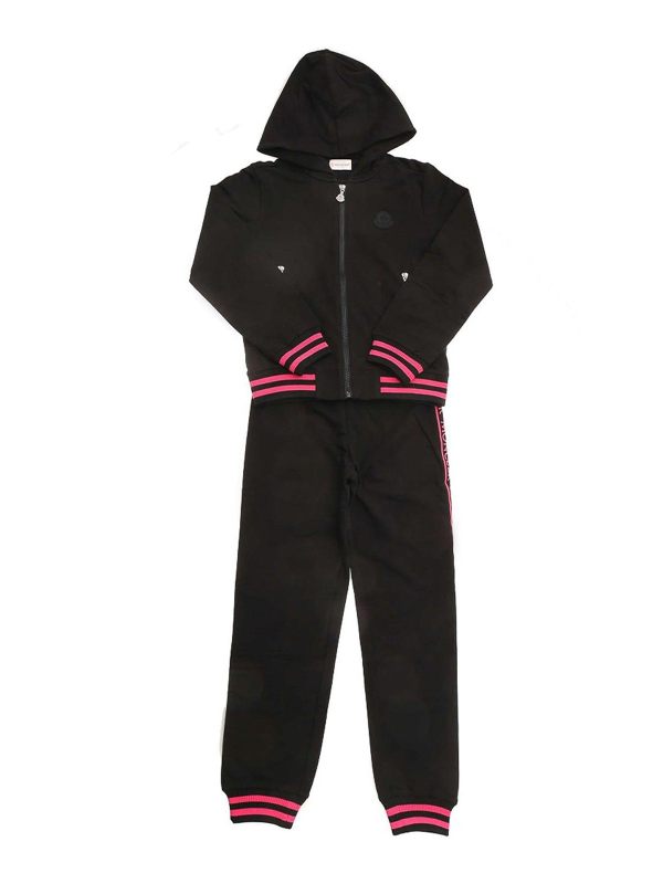 Moncler Jr Pantalons Décontractés - Noir
