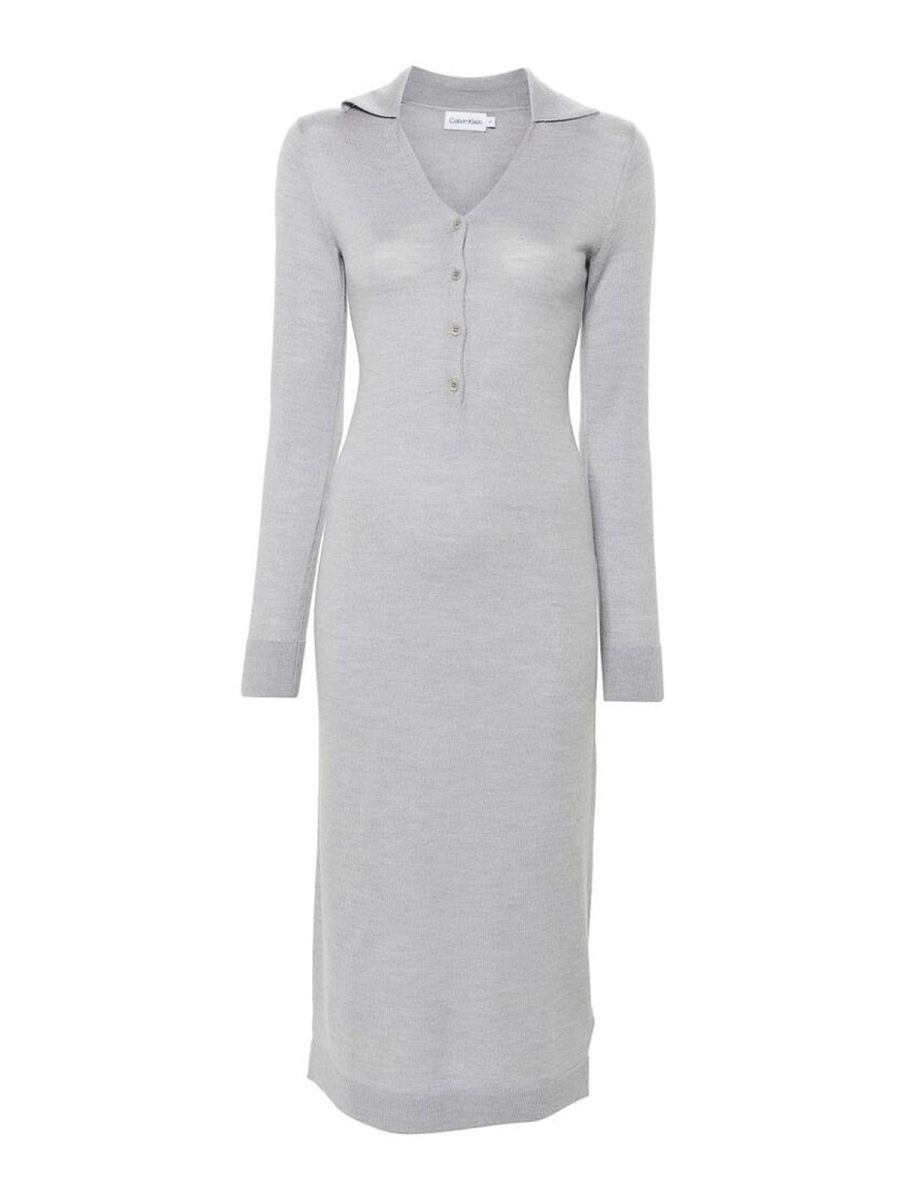 Calvin Klein Maxi Robe - Gris