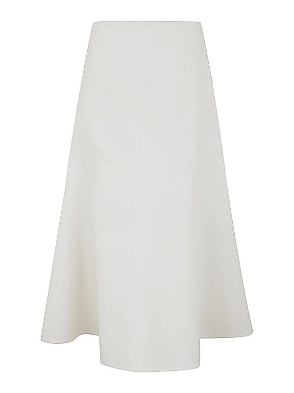 Jil Sander Jupe Midi - Blanc