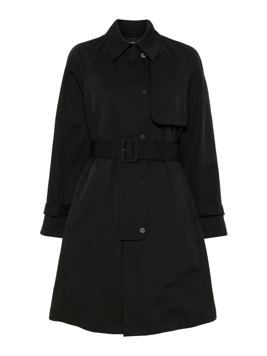 Emporio Armani Manteau Court - Noir