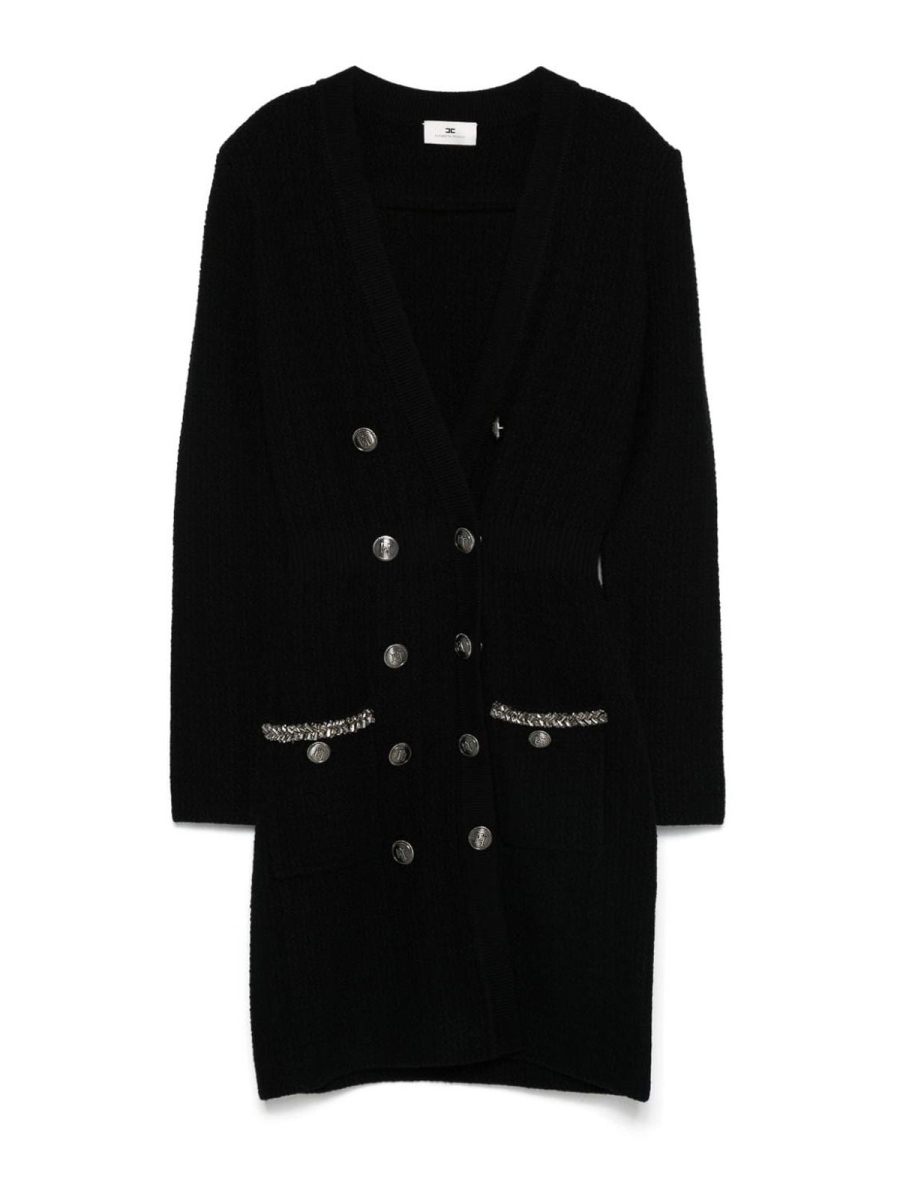 Elisabetta Franchi Robe Au Genou - Noir