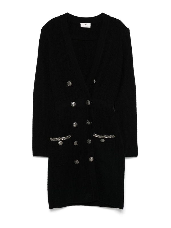 Elisabetta Franchi Robe Au Genou - Noir