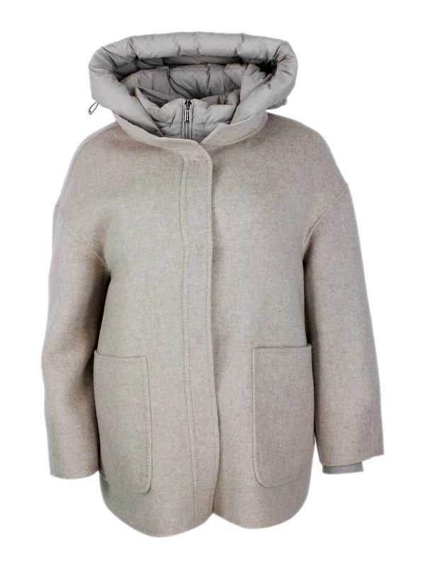 Moorer Manteau Court - Beige