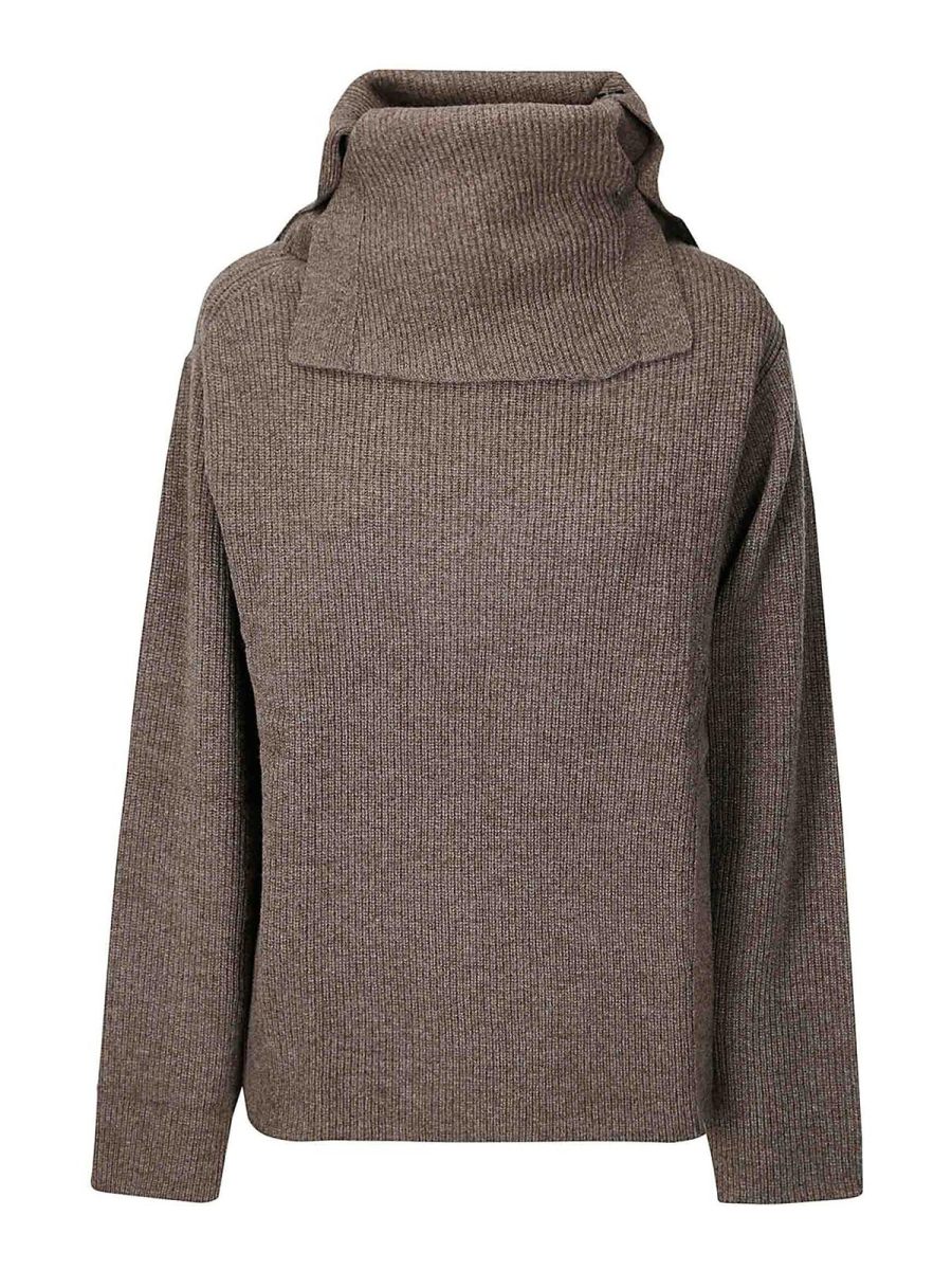 Dawei Pull Col Roulé - Marron Clair