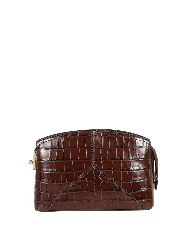 Victoria Beckham Sac Bandoulière - Marron Foncé