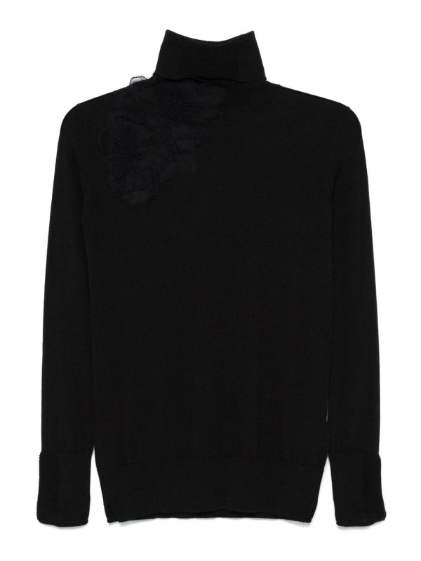 Ermanno Scervino Pull Col Roulé - Noir