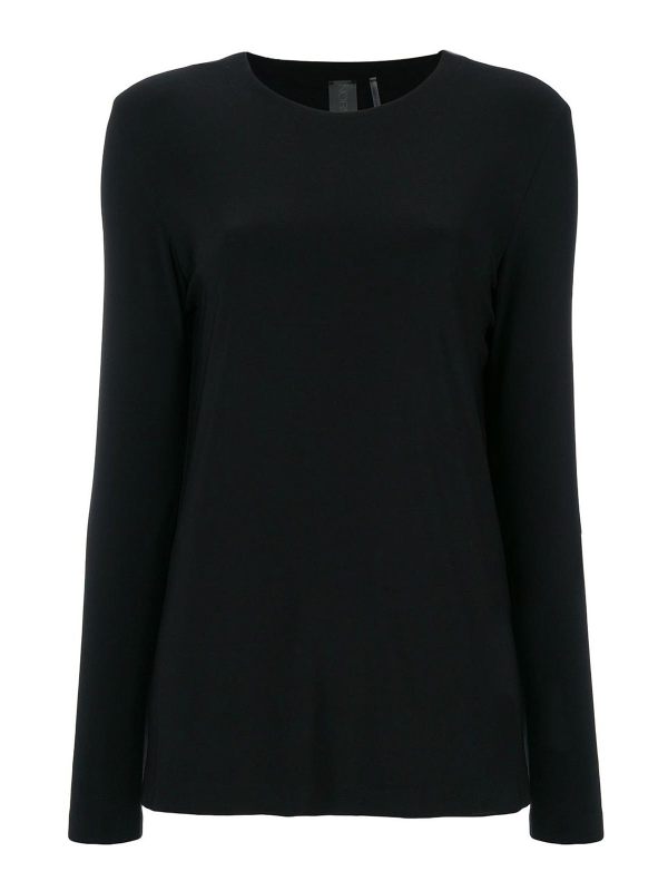 Norma Kamali Pull Col Rond - Noir