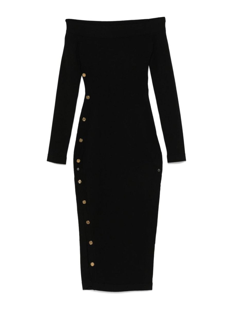 Elisabetta Franchi Robe Au Genou - Noir