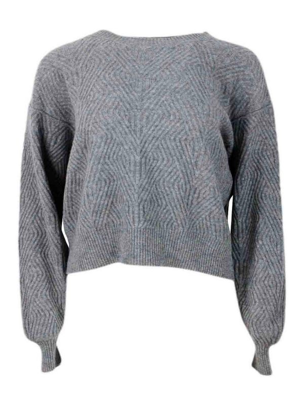 Malo Pull Col Rond - Gris