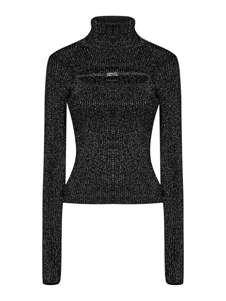 Versace Jeans Couture Pull Col Roulé - Noir