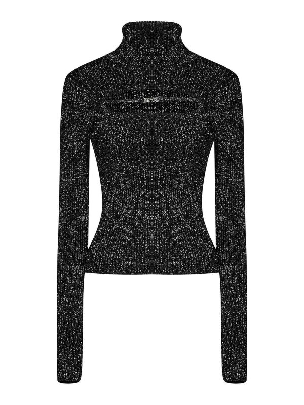 Versace Jeans Couture Pull Col Roulé - Noir