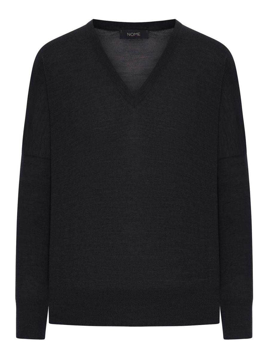 Gran Sasso Pull Col Rond - Noir