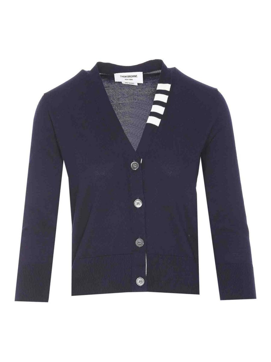 Thom Browne Cardigan - Bleu