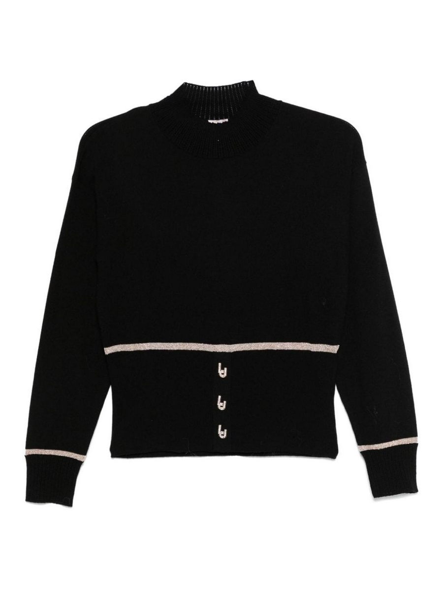 Liu Jo Pull Col Rond - Noir