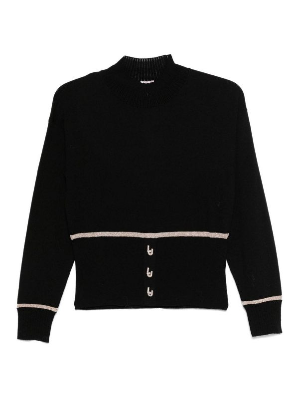 Liu Jo Pull Col Rond - Noir