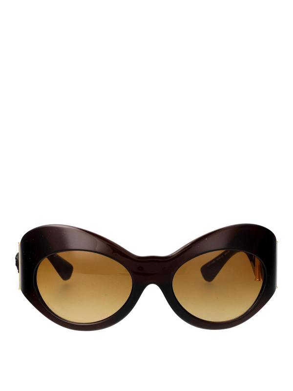 Versace Lunettes De Soleil - Marron