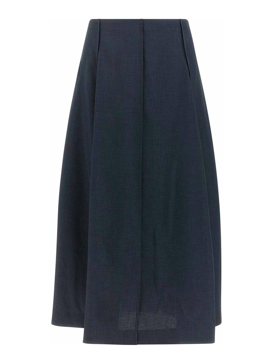 Theory Jupe Midi - Bleu