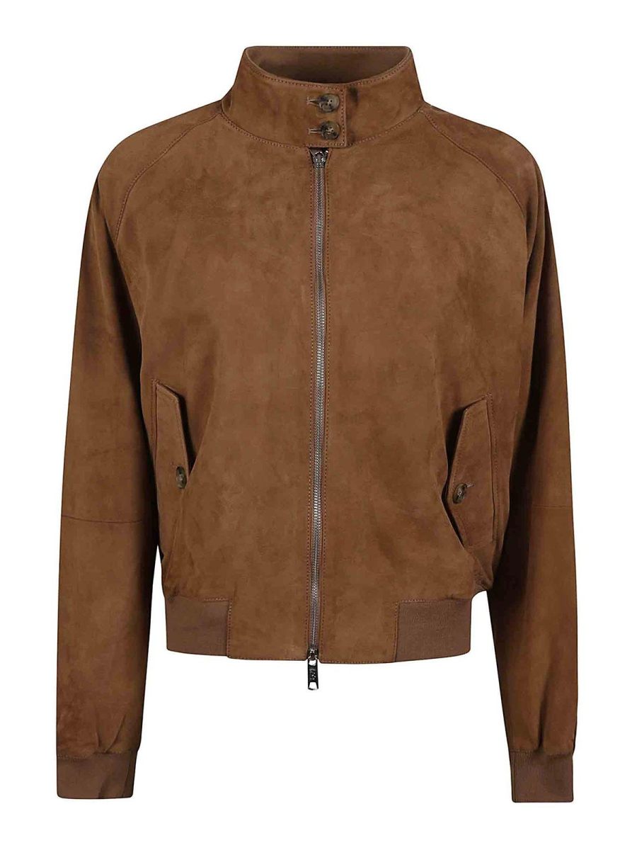 Baracuta Blouson En Cuir - Marron