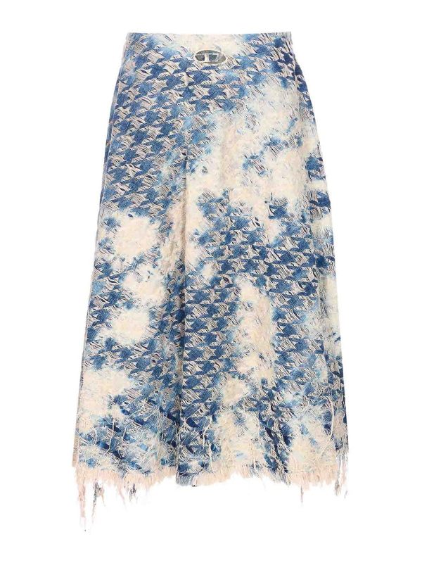 Diesel Jupe Midi - Bleu
